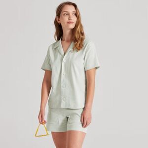 Allbirds Hemp Blend Camp Shirt in Natural White Size XL